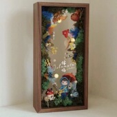 卡通中空相框永生苔藓干花diy材料包企业沙龙团建活动七夕教师礼