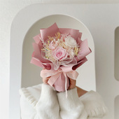 ins跨境永生花玫瑰花束情人节毕业季 七夕节高考毕业礼物真花七夕