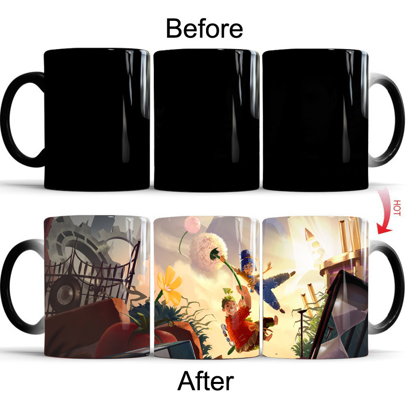 陶瓷卡通steam玩家手工变色杯马克杯