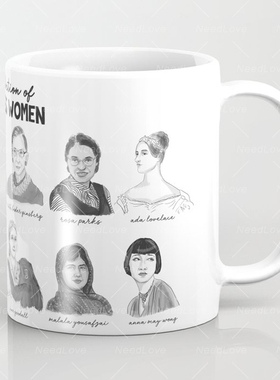 A Collection of Badass 伟大的女人系列 纪念陶瓷马克杯女权礼物