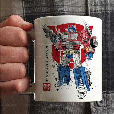 擎天柱杯子变形金刚水杯卡通咖啡杯喝水杯男女办公室怀旧礼物