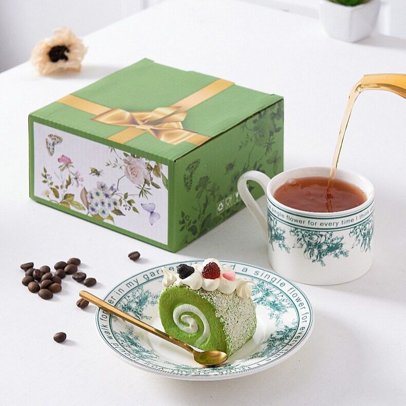 小香风陶瓷咖啡杯碟套装