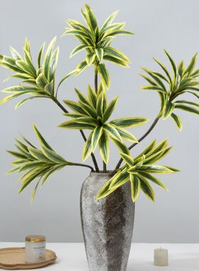 仿真绿植造景长枝百合竹