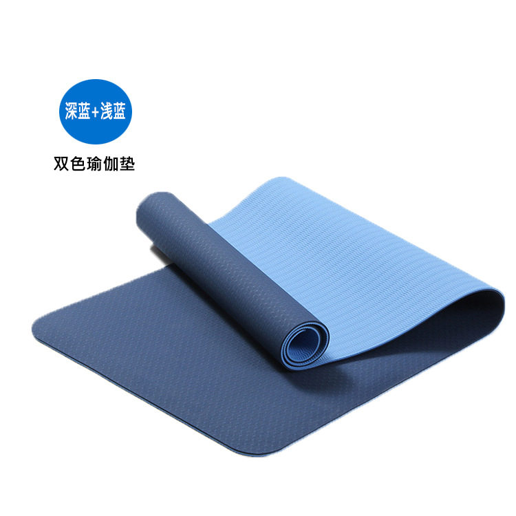 现货厂家tpe双色瑜伽垫18
