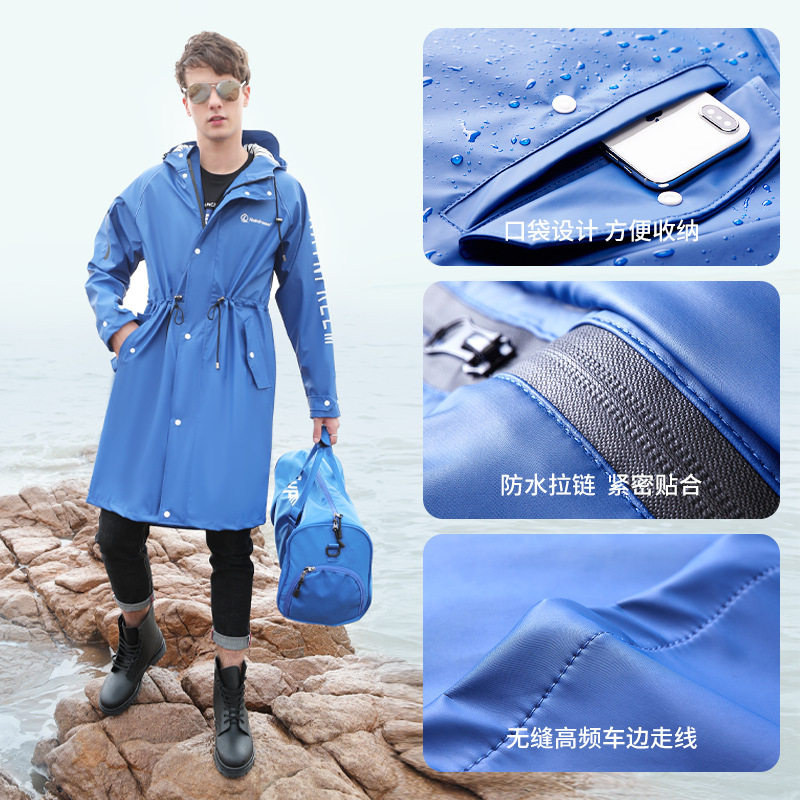 电动车雨衣女款轻薄一体