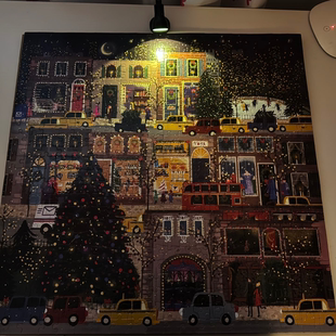 雪夜500片全系列拼图春夏秋冬圣诞冬灯拼图节日之夜成人圣诞礼物