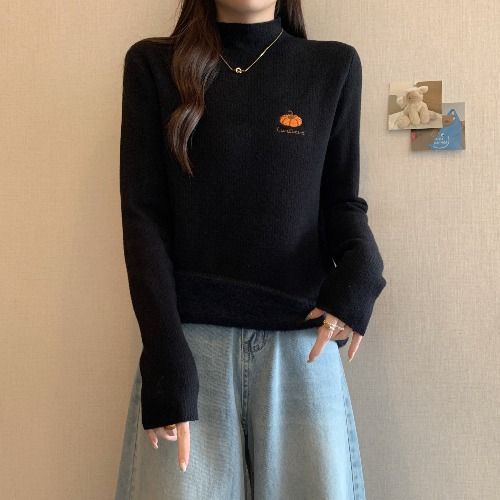 新款宽松型针织通勤风加厚常规