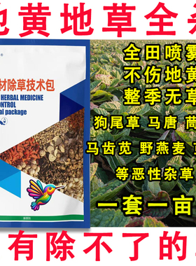 地黄除草剂快速杀杂草中药田苗后除草剂杀香附烂根苗后除草剂农药