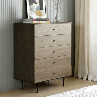 Novanta/北欧表情/宾纳进口/中古复古乡村/霍克尼5斗柜/卧室边柜