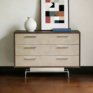 Novanta/北欧表情中古复古奥尔多皮革餐边柜客厅抽屉斗柜卧室衣柜