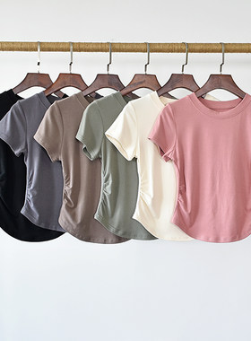 修身短袖舞蹈服现代舞练功服上衣