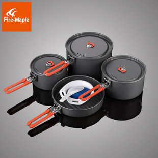 5户外套锅2 5人野营锅便携野餐炊具露营装 火枫盛宴1 备套装