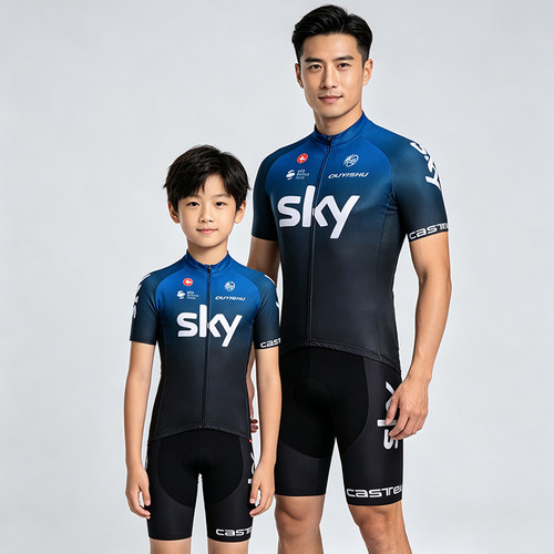 儿童骑行服男女短袖套装夏季