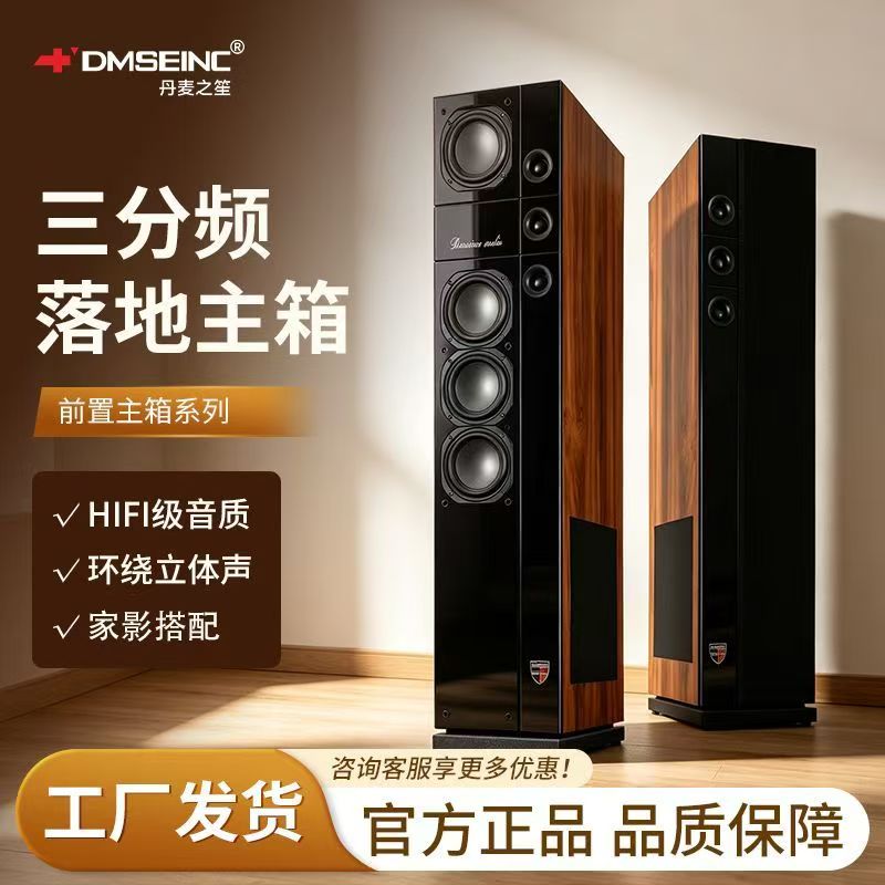 丹麦之笙 三分频发烧HIFI落地式音箱家庭影院前置音箱2.0组合套装