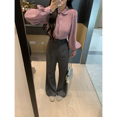 女高腰显高显瘦百搭裤 XINYI 天丝羊毛西装 休闲长裤 长腿精 春季