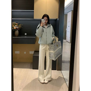 菱格连帽羽绒服女显瘦轻薄外套X625X19349 冬季 XINYI 冬日恋岛