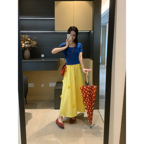 XINYI【白雪公主】夏季上衣+花朵半裙套装X625Z03901/X626G03738