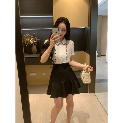 XINYI【璃月白】夏季莱赛尔天丝衬衫+半裙X626C02466/X626G01225