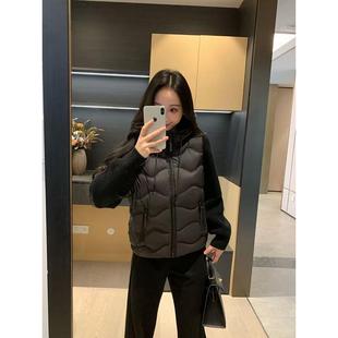 针织拼接连帽羽绒服女显瘦百搭X625X19350 冬季 XINYI 温暖呼吸