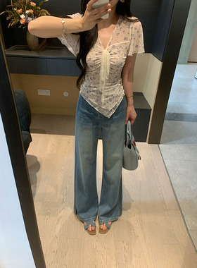 XINYI【丹宁超模】夏季天丝棉感牛仔裤女高腰显瘦百搭X626Z04590