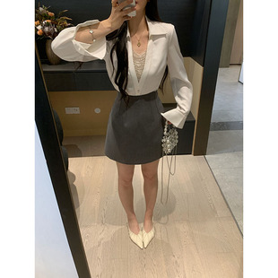 春季 弹力高腰半身裙女显瘦百搭气质X626G02229 鱼骨蛮腰 XINYI
