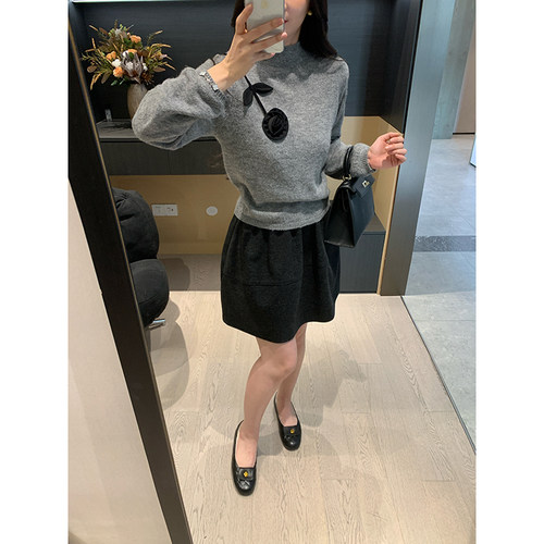 XINYI【美神玫瑰】冬季毛衣+半裙显瘦套装X625Z20935/X625G20521