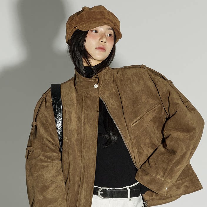 直邮 韩国代购官网正品DINT 秋冬季复古绒面报童帽画家帽贝雷帽女