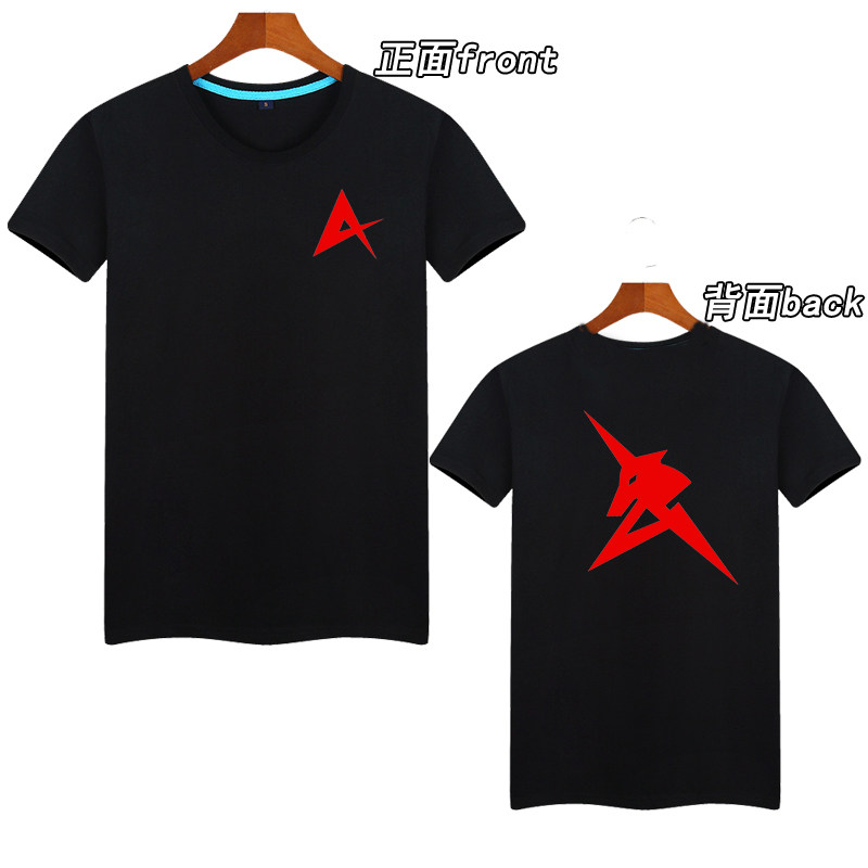 机动战士高达阿姆罗海牛高达logo双面印花纯棉t恤玩家纯棉短袖t恤