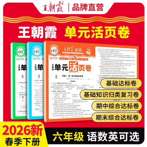 王朝霞单元期末活页卷六年级上册