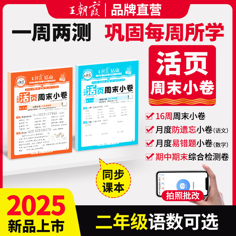 王朝霞小学活页周末小卷二年级