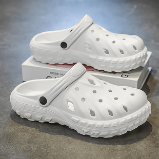 男夏季 DENSUNCOO防滑洞洞鞋 户外青少年厚底耐磨钓鱼沙滩运动开车