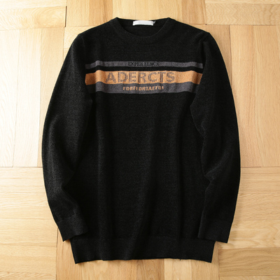 撤柜雪尼尔毛衣男秋冬季保暖圆领羊毛衫青年针织衫外套上衣AD818