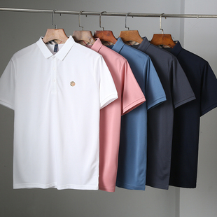 网眼透气商务翻领短袖 休闲百搭T恤衫 POLO衫 薄款 T5701 夏季 撤柜男士