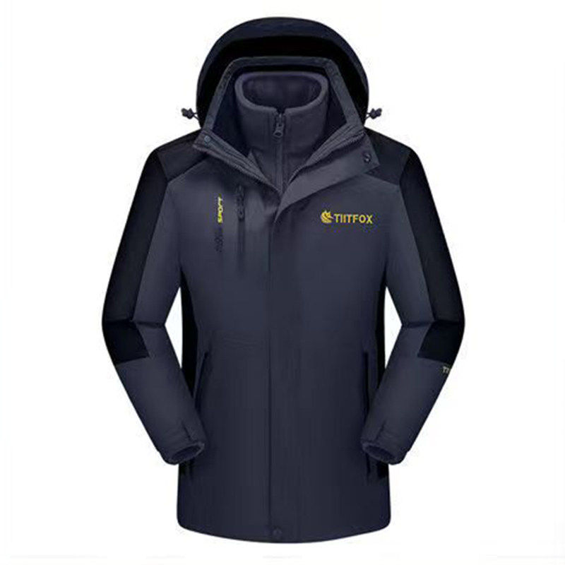 三合一冲锋衣男秋冬季防风防泼水户外休闲登山服外套上衣男C1918