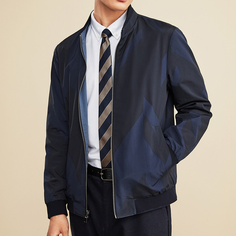 海品牌撤柜 双面穿夹克男士春秋季棒球领时尚休闲外套HWJAD3D687A,男装,夹克,淘宝优惠券,粉丝福利购,淘宝优惠卷