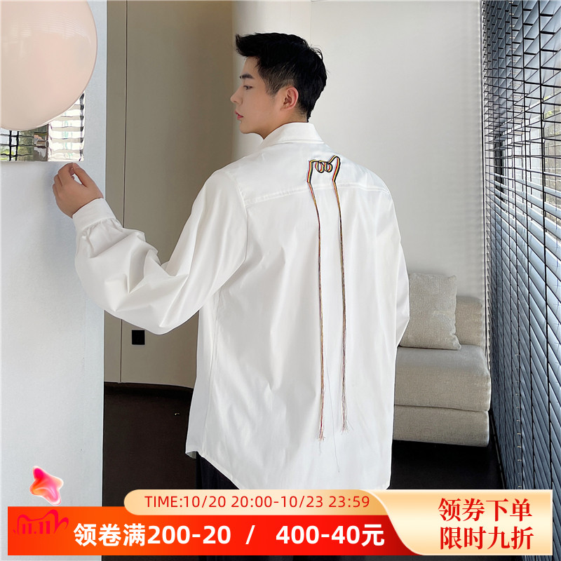 秋装小众衬衫韩版设计后背网红