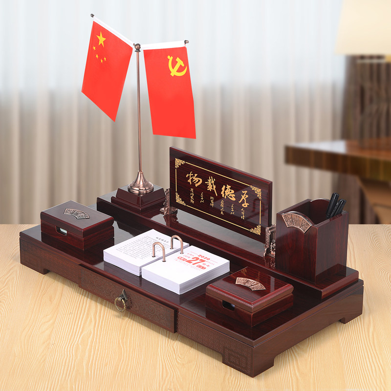 高档老板办公室桌面摆件工艺文台图片