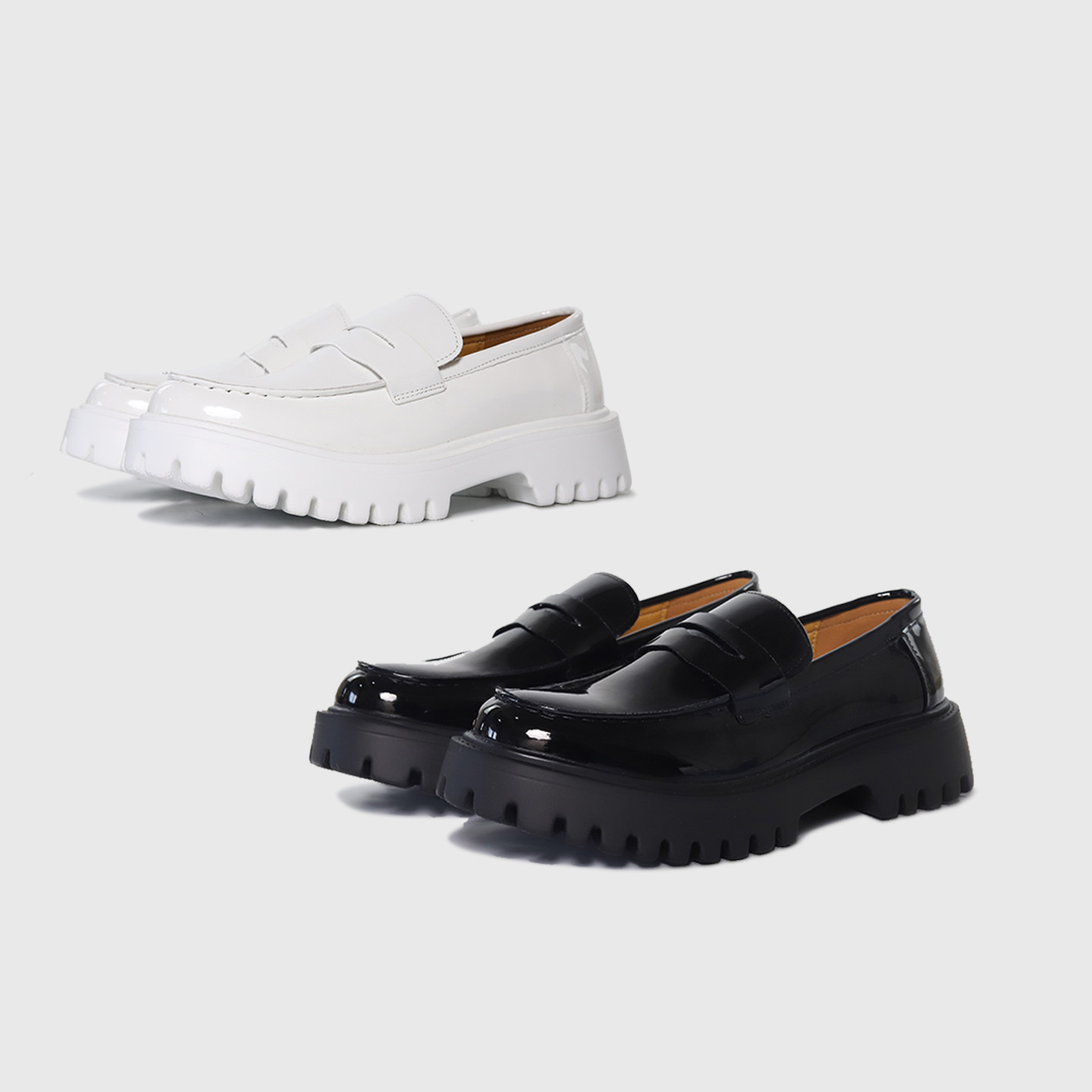 Duiisko 轻量化厚底漆皮乐福鞋男简约一脚蹬皮鞋通勤商务正装德比,流行男鞋,乐福鞋（豆豆鞋）,淘宝优惠券,粉丝福利购,淘宝优惠卷