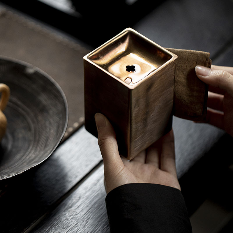 304不锈钢小建水茶洗水盂迷你桌面茶渣缸废水桶干泡茶道具