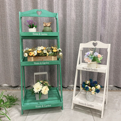 实木花架多层置物架子