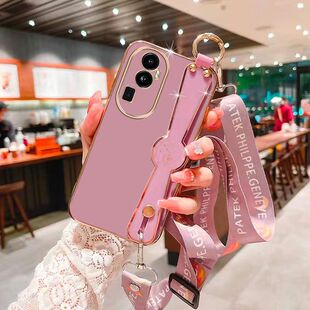 适用于OPPOPHW110手机壳女款时钟腕带支架套Reno105G保护套防摔phw110全包软边直边男款reno105g硅胶外壳挂绳