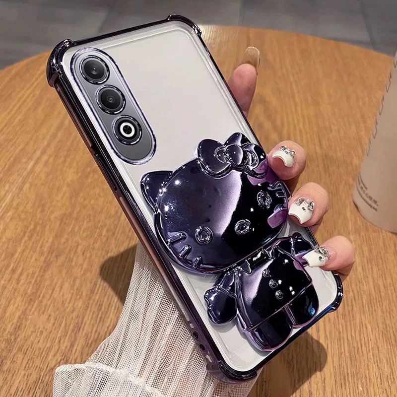 适用VIVOV70 FE海外版手机壳闪粉气囊电镀透明V2550国际版送钢化膜防摔保护套个性创意卡通可爱男女情侣新款