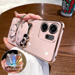 Reno13F 卡通支架防摔Reno14F硅胶软Reno12FS全包边保护套男女Reno11F新款 手机壳国际版 5G海外版 适用OPPO