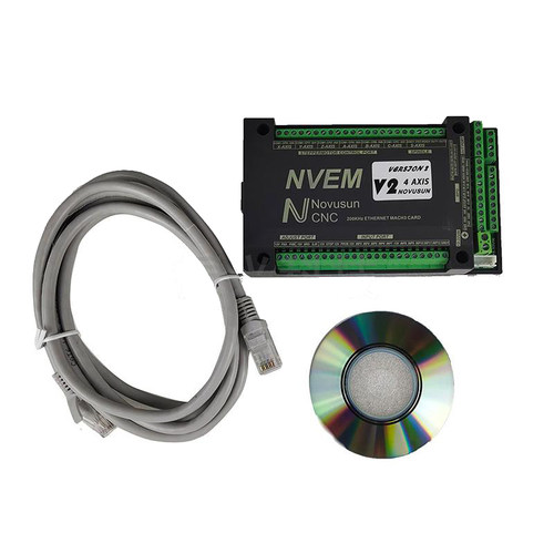 以太网MACH3接口板3-6轴 cnc 脉冲控制卡 NVEM CNC 控制器mach3