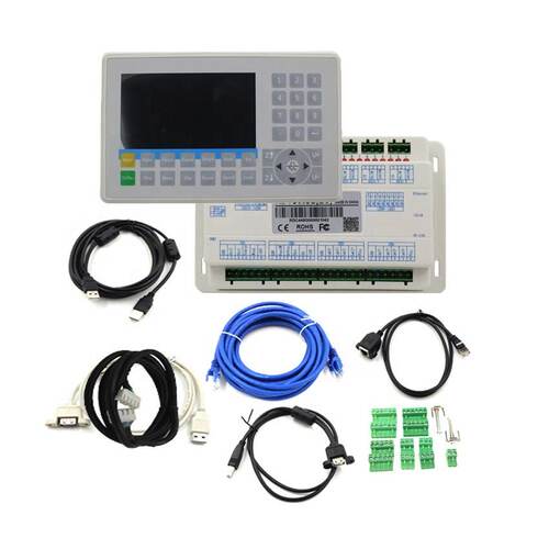 睿达RDC6445S激光运动控制卡CO2雕刻切割机6445S彩屏系统Ruida