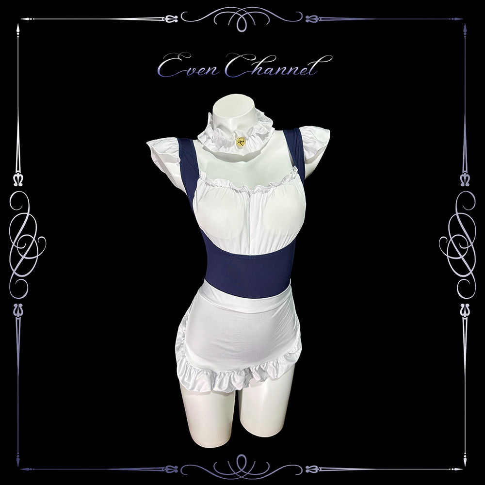 少女纯欲自带胸垫女仆套装睡裙