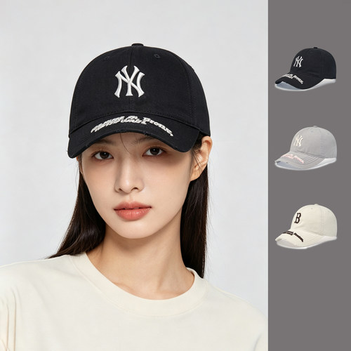 MLB韩国正品男女情侣时尚百搭刺绣字母防晒棒球帽3ACPB026N
