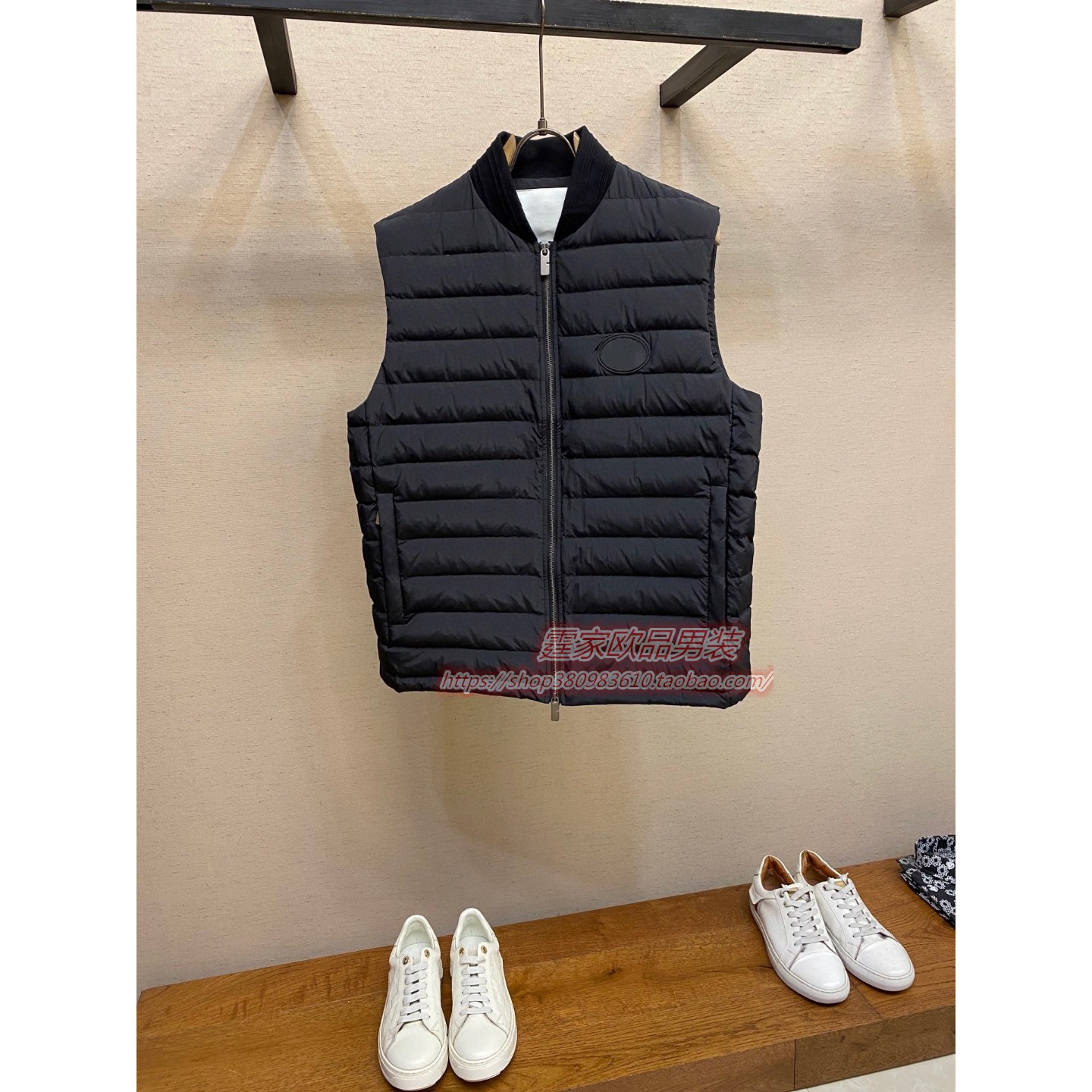 轻奢秋冬新款男马甲时尚百搭潮流立领拉链外套欧洲站休闲上衣简约