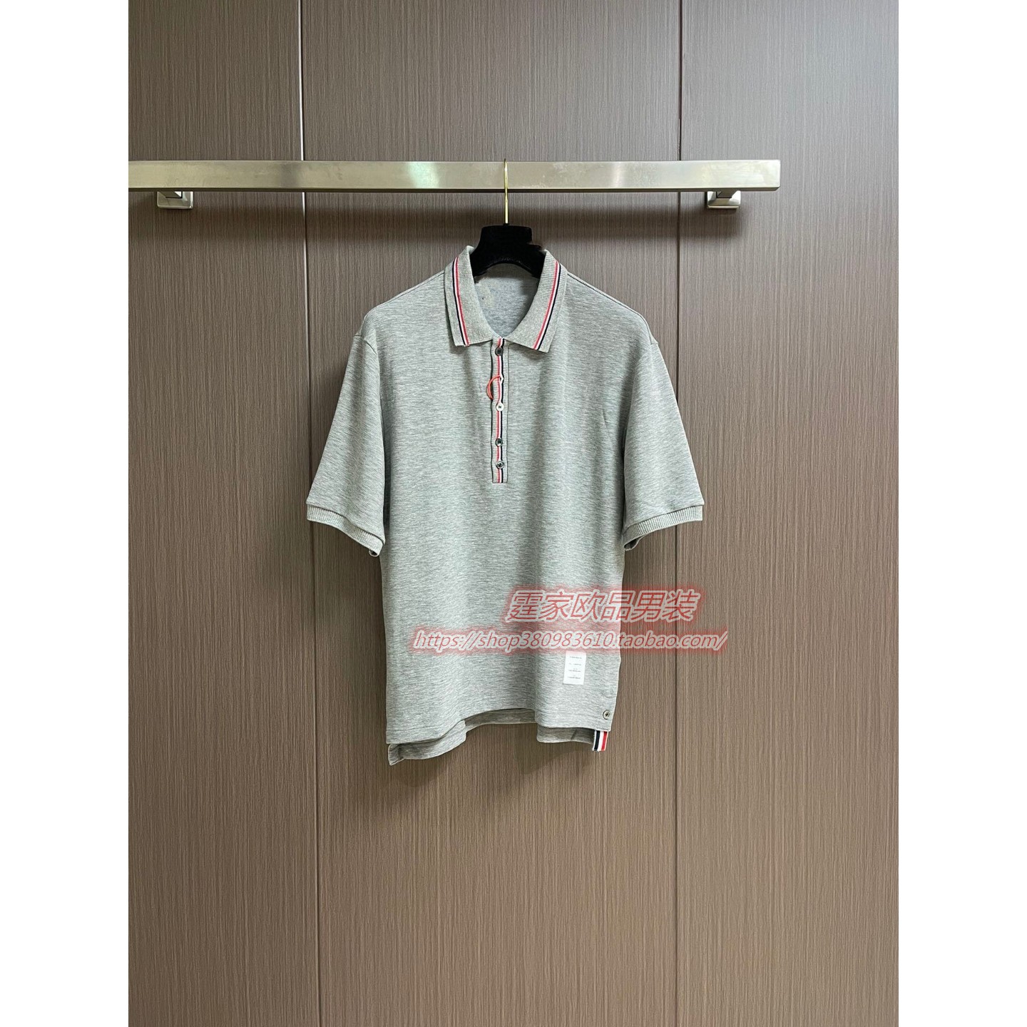 短袖t恤男轻奢新款潮牌翻领男士polo衫修身针织衫潮男商务保罗衫