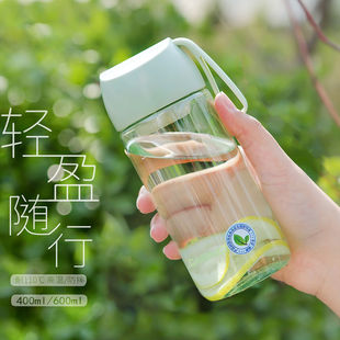 卡西诺水杯女ins高颜值过滤网随手杯便携学生防摔耐高温塑料杯子